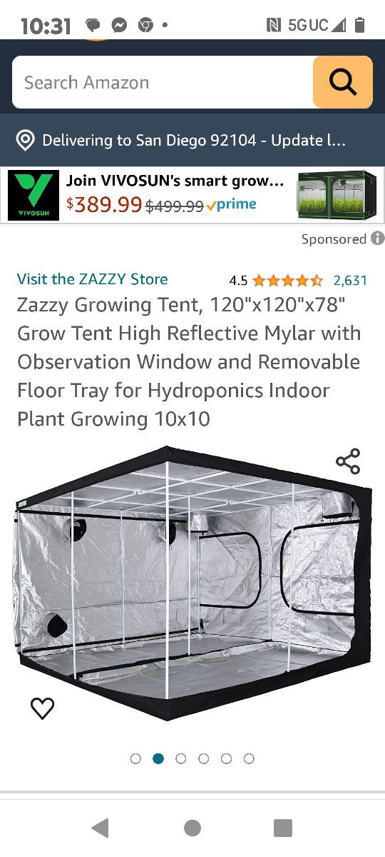 Zazzy 10x10 Grow Tent