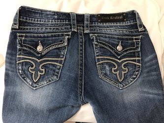 Rock Revival Jen Boot Cut Blue Jeans