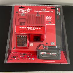 $100 NEW Milwaukee Starter Kit (5.0Ah 18-Volt Battery + Dual Standard Charger)