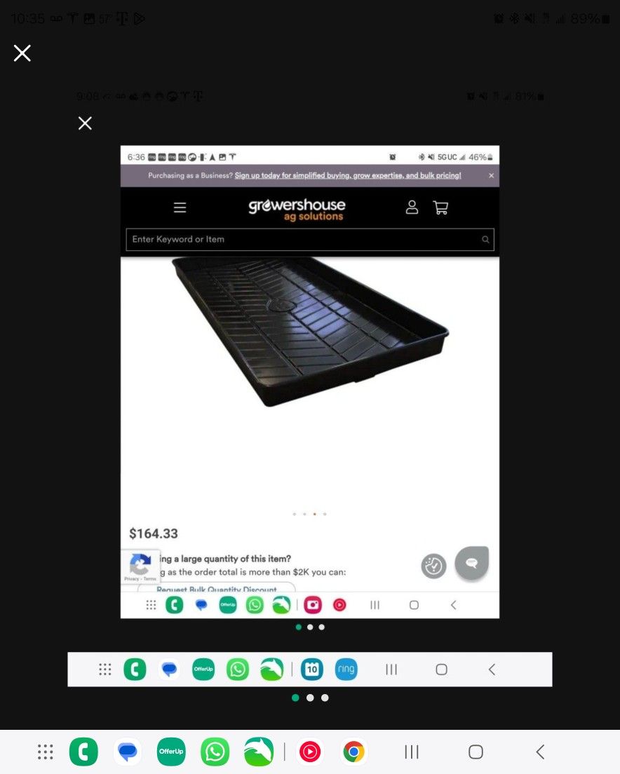 Botanicare OD Black Tray - 4' x 8'