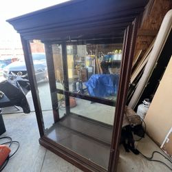 Wood Curio Cabinet 