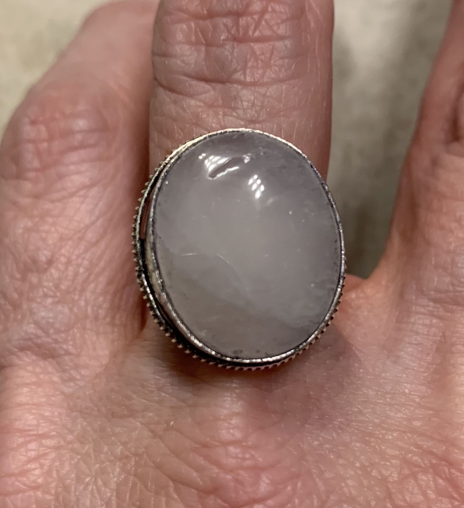 New Moonstone Sterling Silver 925 Size 10