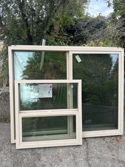 3 New Ply Gem Low-E Sliding Windows – 72x48 & 36x48 Rough Openings