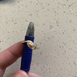Gold Ring With Small Diamonds