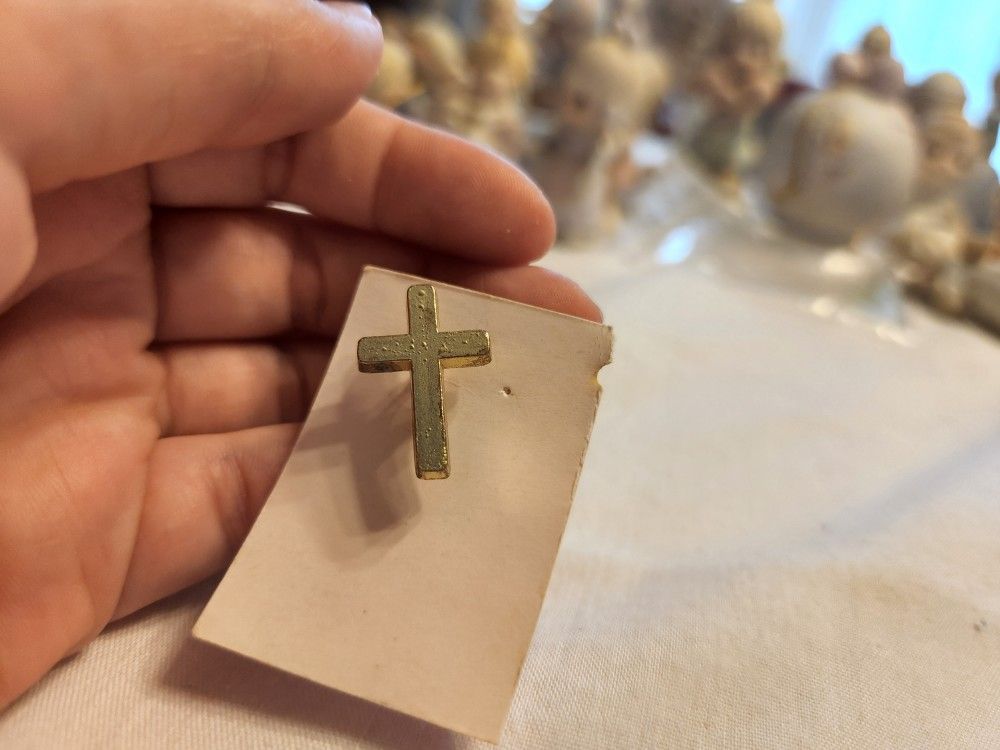 Golden Cross Pin
