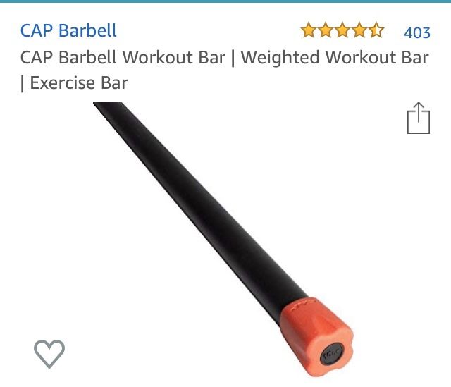 CAP Barbell 10 lb Workout Bar Brand New in box