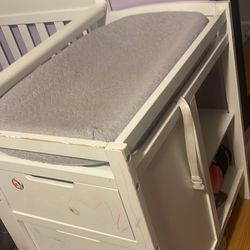 Baby Crib With Diaper Changing Area