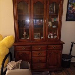 Wood Curio Cabinet
