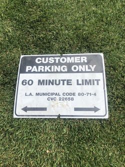 Customer Parking Only Sign 24” x 17” Garage decor Check out My other stuff