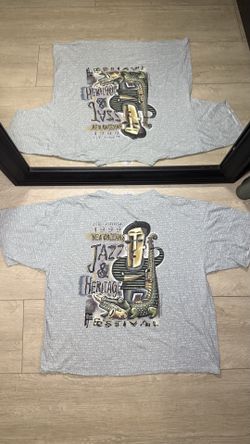 Vintage 1999 New Orleans Jazz & Heritage Music Festival All Over Print Shirt