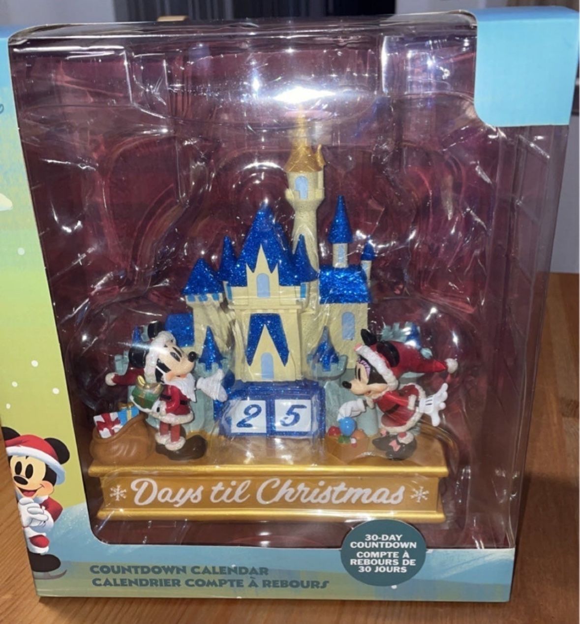 Brand New Christmas Countdown Disney Castle With Mickey And Minnie