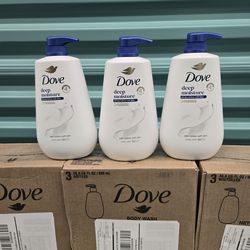 Dove Deep Moisture Body Wash Soap Box Of 3