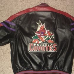 Phoenix Coyotes XL Leather Jacket