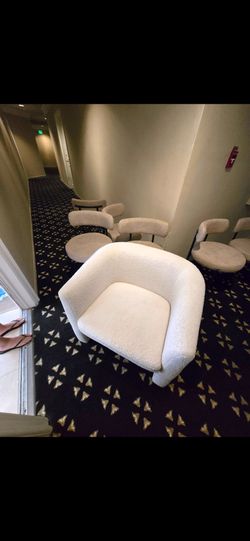 Modern White Armchair