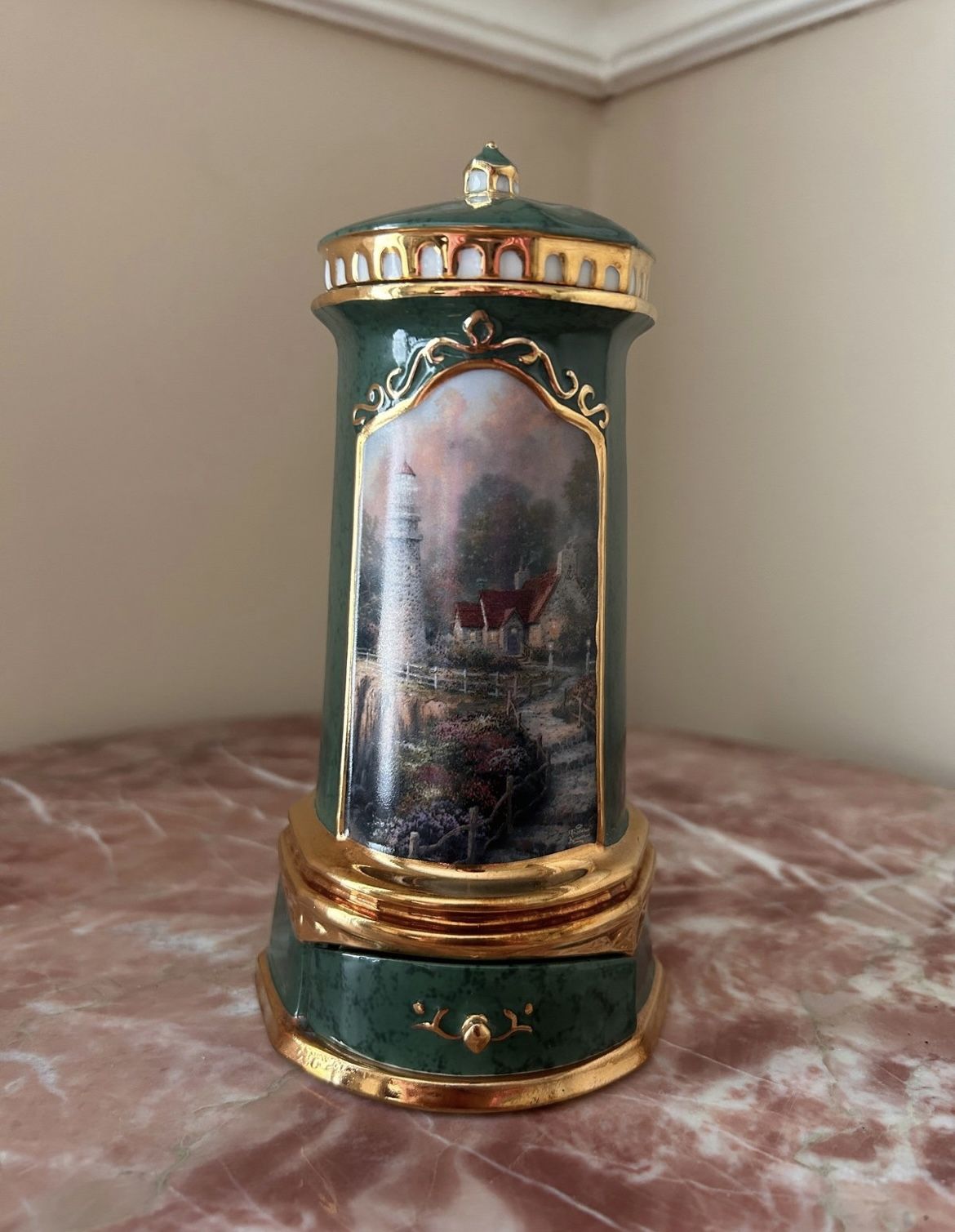 Thomas Kinkade Light Of Peace Lighthouse