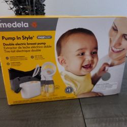 NEW MADELA DOUBLE BREAST PUMP IN STYLE HOSPITAL GRADE VERY GOOD QUALITY WITH HOSPITAL GRADE STRAIGHT 