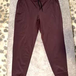 Womens Maroon Jogger Pants Size XL