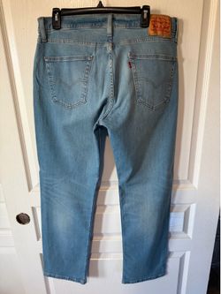 Levi's 514 Steaight Fit Light Wash Denim Jeans Men's 34 X 32