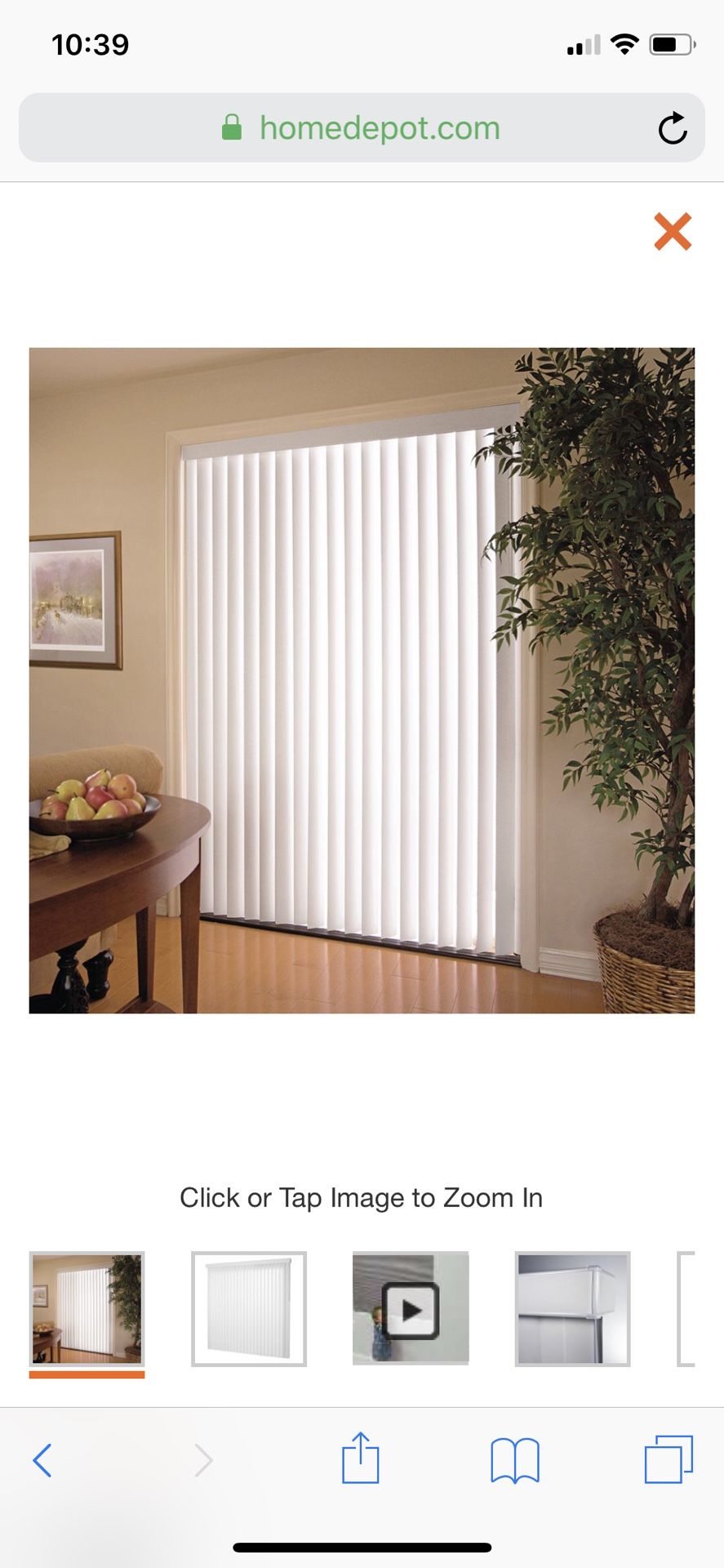 Vertical blinds for a sliding door (please read all)