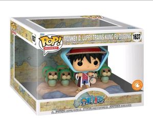 Funko Pop Moment One Piece Luffy Trains Kung Fu Dugong #1637 Exclusive Vinyl Figure Set New in Box