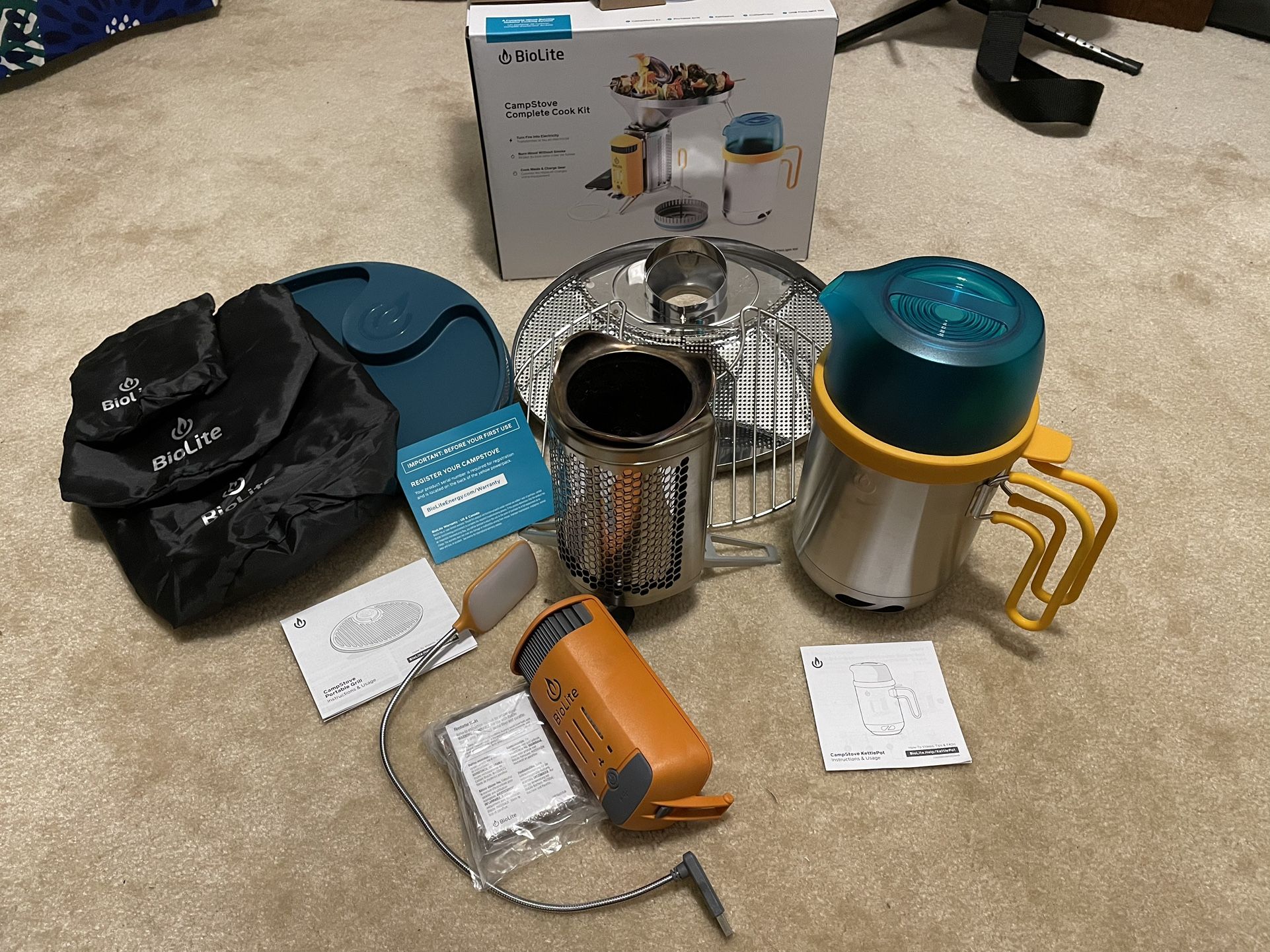 BioLite Campstove 2 Camping Stove Grill Camp Phone Charger