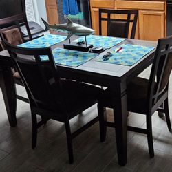 Dark Brown Real Wood Table