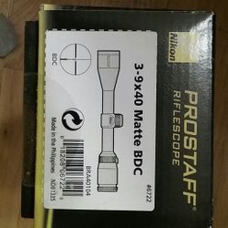Nikon Prostaff Rilescope 3-9x40 Matte BDC new in factors sealed box