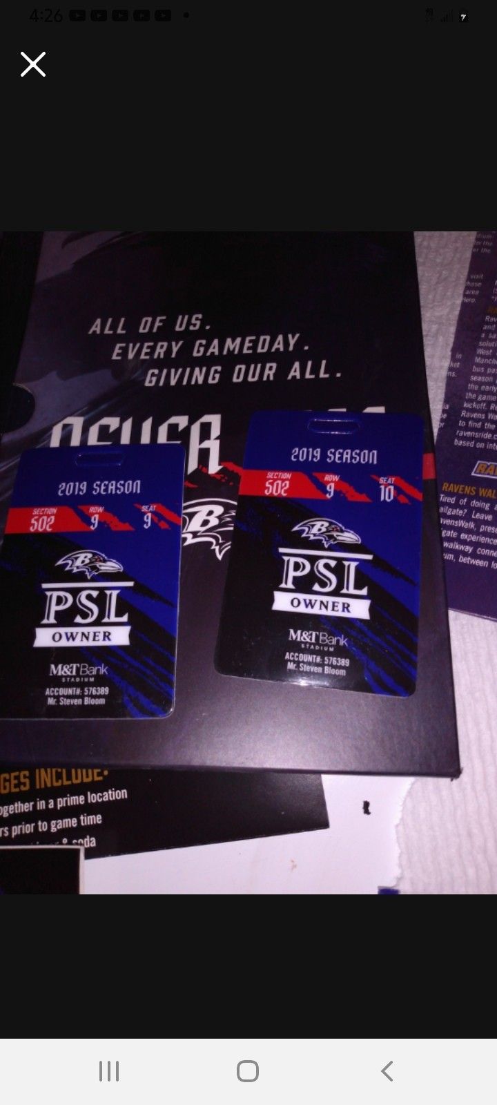 2019 PSL package