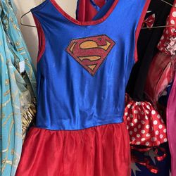 Costume Toddler Girls Superman With Cape