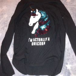 Girls My Favorite Tee 7/8 Unicorn Shirt