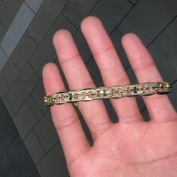 10k Gold Plated Mariner Bracelet Plated 7inch