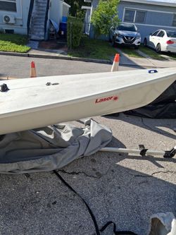 Laser Sailboat Hull with Cover