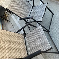 2 Folding Pool Or Patio Chairs