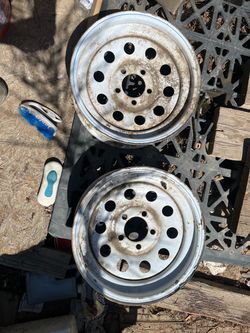 Steel Trailer Wheels Rims Set of 2