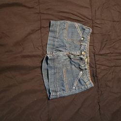 Gold Orama Jean Shorts