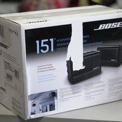Bose 151 Environmental Indoor Outdoor Speakers w/ Mounting Brackets NIB Open Box 