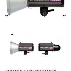 3 White lightening Photography Strobes