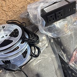 Twin bed new LED grey