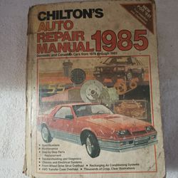 Chilton 1985 Auto Repair Manual