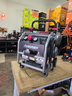 Husky Portable Air Compressor with Hose Reel