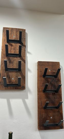 Reclaimed Wood Wall Mounted Wine Rack