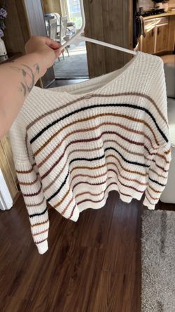 SHEIN stripped Sweater