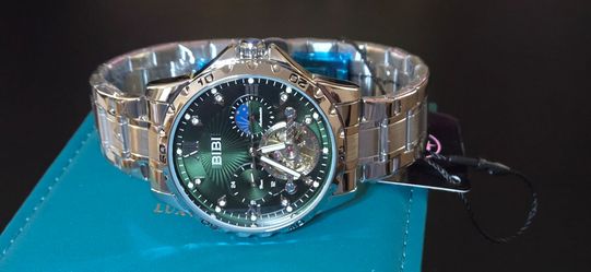 BiBi Luxury  Automatic Skeleton Watch, Moon Phase.