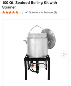 Shop CreoleFeast 100 Qt. Seafood Boiling Kit with Strainer