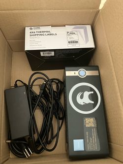 Label printer with labels
