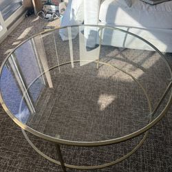Gold Round Coffee Table