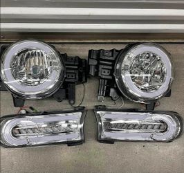 07-14 Toyota FJ Cruiser Headlights Faros Calaveras Micas Luces Lamps