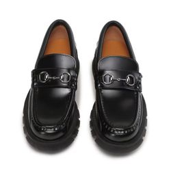 Gucci black leather shoes