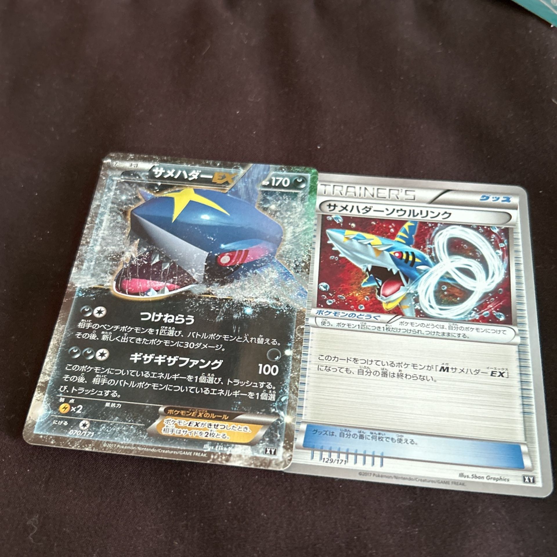 Mega Sharpedo Ex Paired With Sharpedo Sprit Link Trainer  Games
