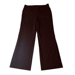 Ann Taylor Signature Wide Leg Dress Pants Black Size 14 Career Work